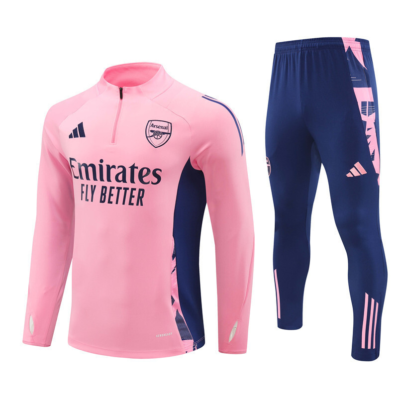 25/26 Arsenal Pink Winter Long Sleeve Training Suit Adult Size