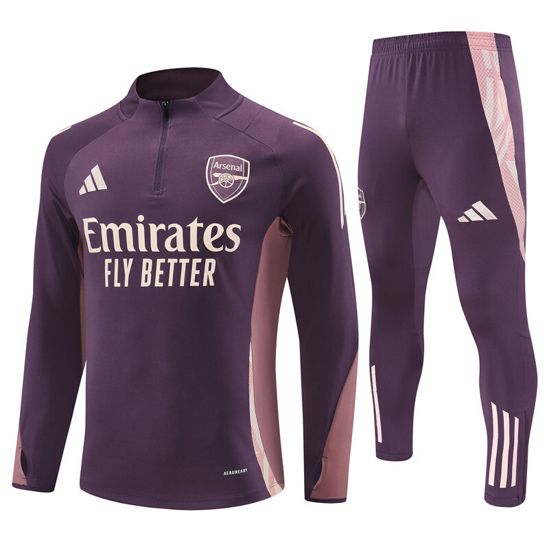 25/26 Arsenal Purple Winter Long Sleeve Training Suit Adult Size
