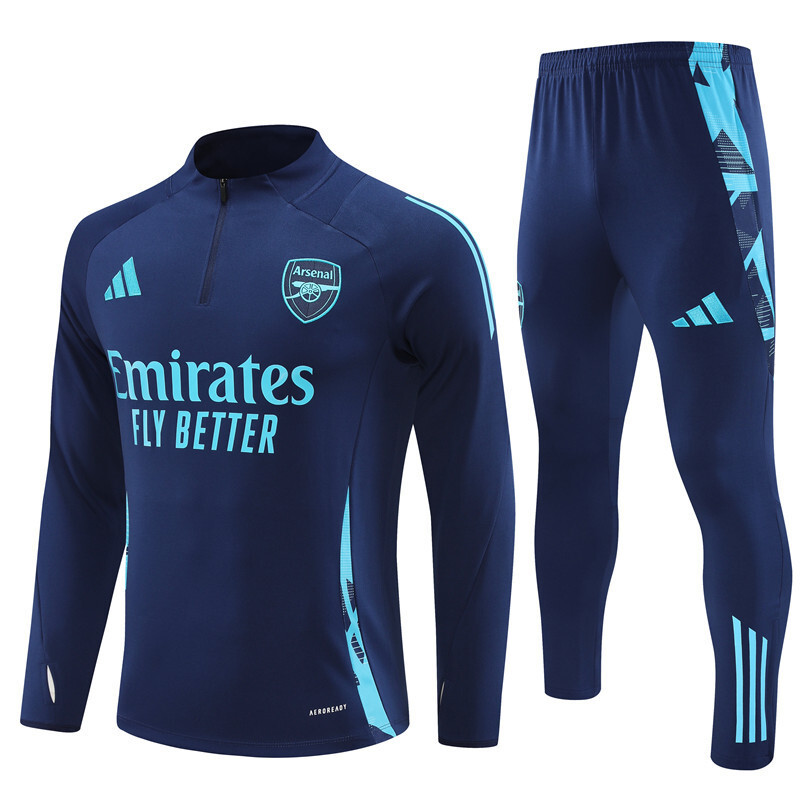 24/25 Arsenal Royal blue Winter Long Sleeve Training Suit Adult Size