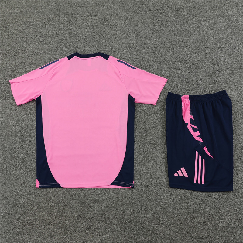 24/25 Arsenal Pink Summer Short Sleeve Training Suit Adult Size