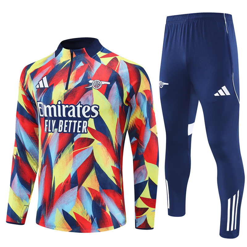 25/26 Arsenal Yellow Red [Camouflage Style] Winter Long Sleeve Training Suit Adult Size