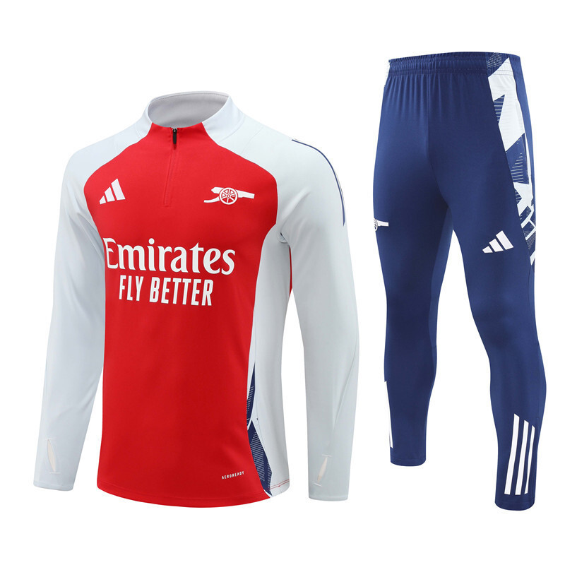 25/26 Arsenal Red Winter Long Sleeve Training Suit Adult Size