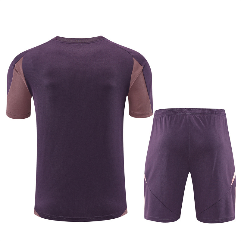 25/26 Arsenal Purple Summer Short Sleeve Training Suit Adult Size