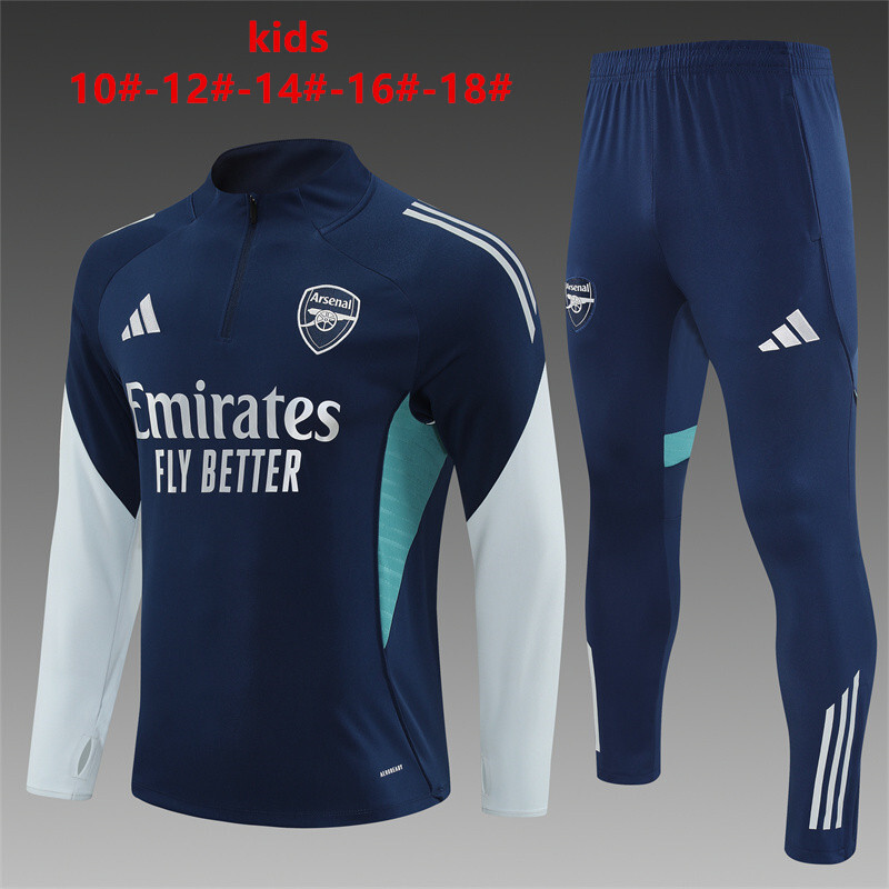25/26 Arsenal royal blue Winter Long Sleeve Training Suit Kids Size