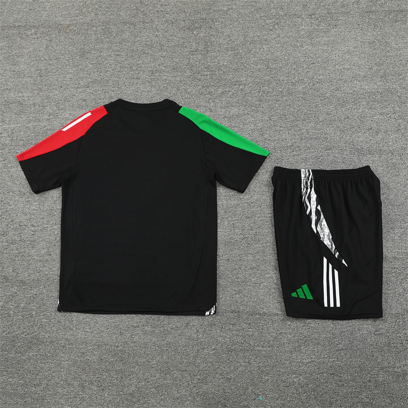 25/26 Arsenal Black Summer Short Sleeve Training Suit Kids Size