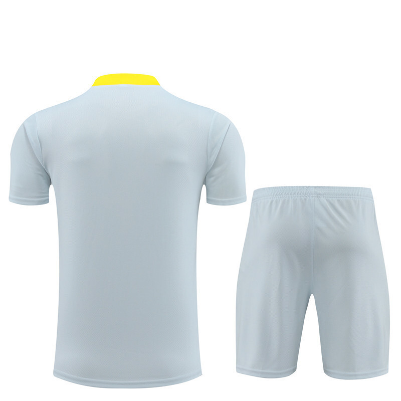 2425 Short Sleeve Liverpool Light Gray Summer Short Sleeve Training Suit Adult Size