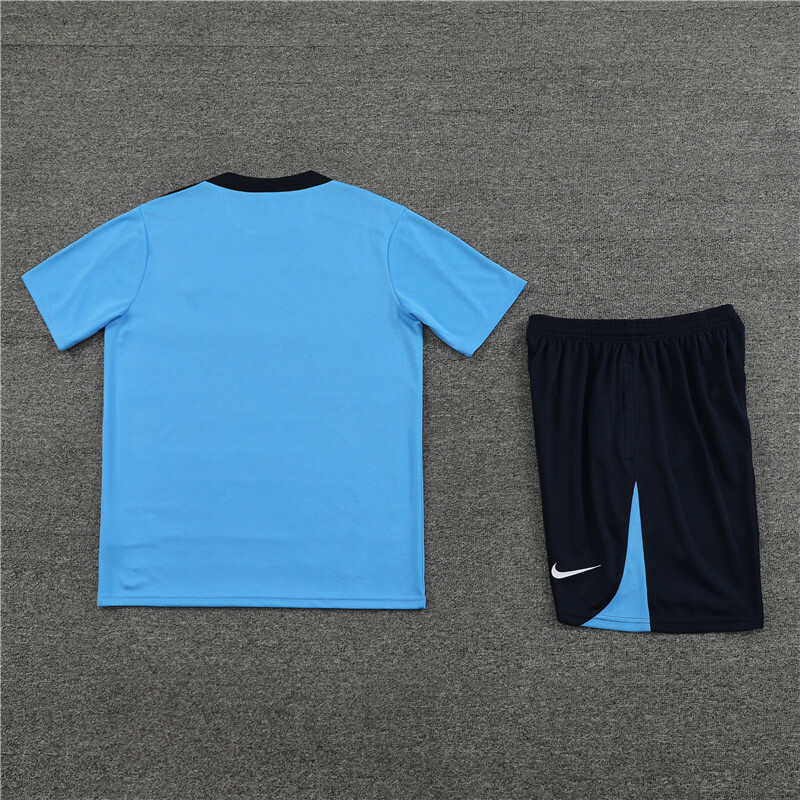 24/25 Chelsea Light Blue Summer Short Sleeve Training Suit [Player Version] Adult Size