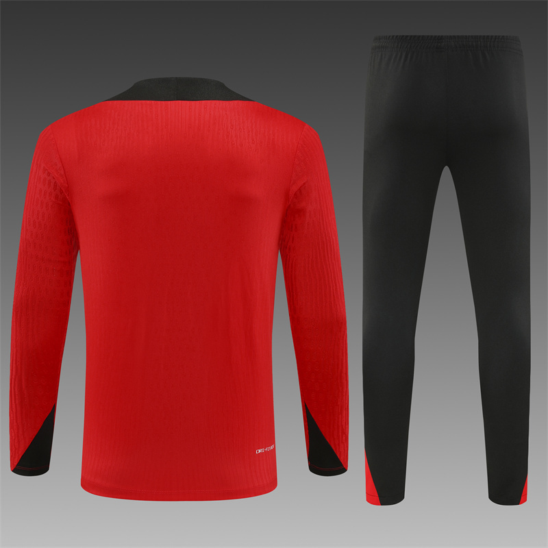 2425 Liverpool Red Winter Long Sleeve Training Suit Kids Size [Player Version]