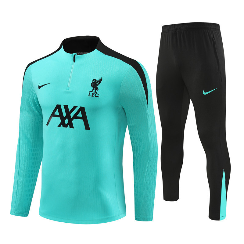 2425 Liverpool Light Gray Winter Long Sleeve Training Suit Adult Size [Player Version]