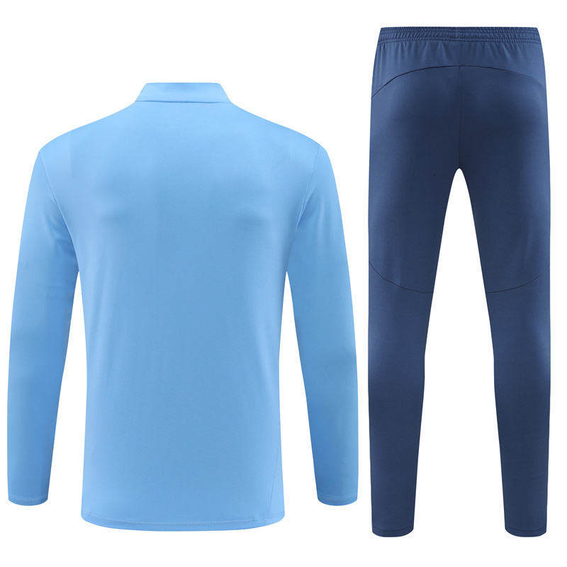 24/25 Manchester City Light Blue Winter Training Long Sleeve Set Adult Size [Stamped]