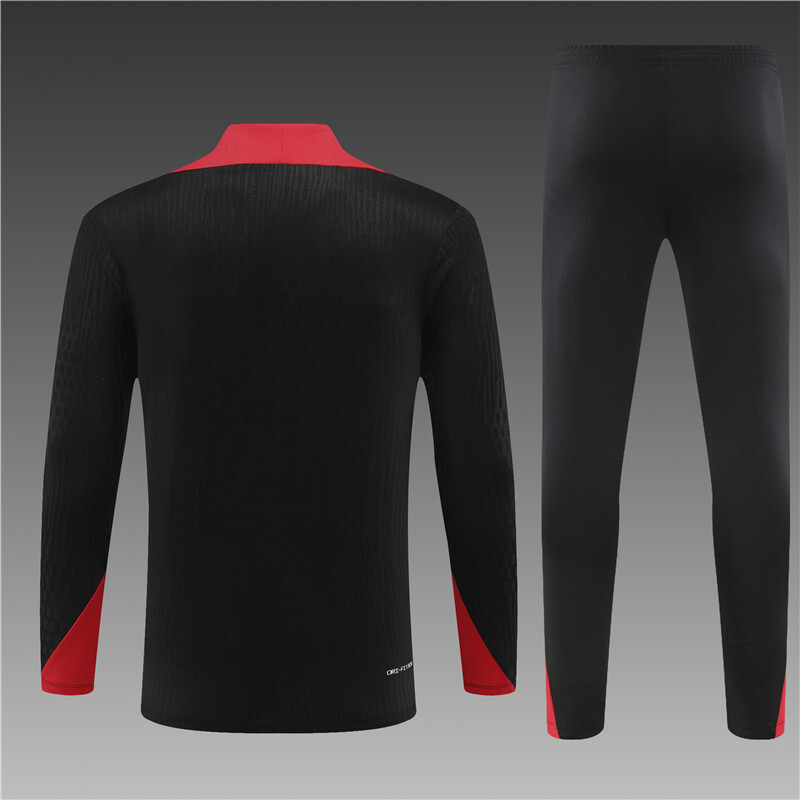 2425 Liverpool Black Winter Long Sleeve Training Suit  Kids Size [Player Version]