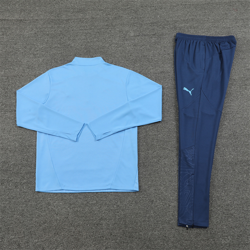 24/25 Manchester Light Blue Winter Training Long Sleeve Set Adult Size [Stamped]