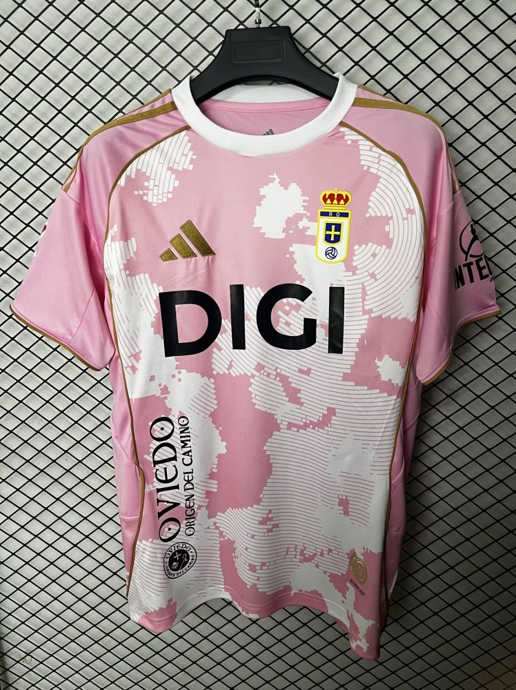 2025/26 Real Oviedo pink Jersey
