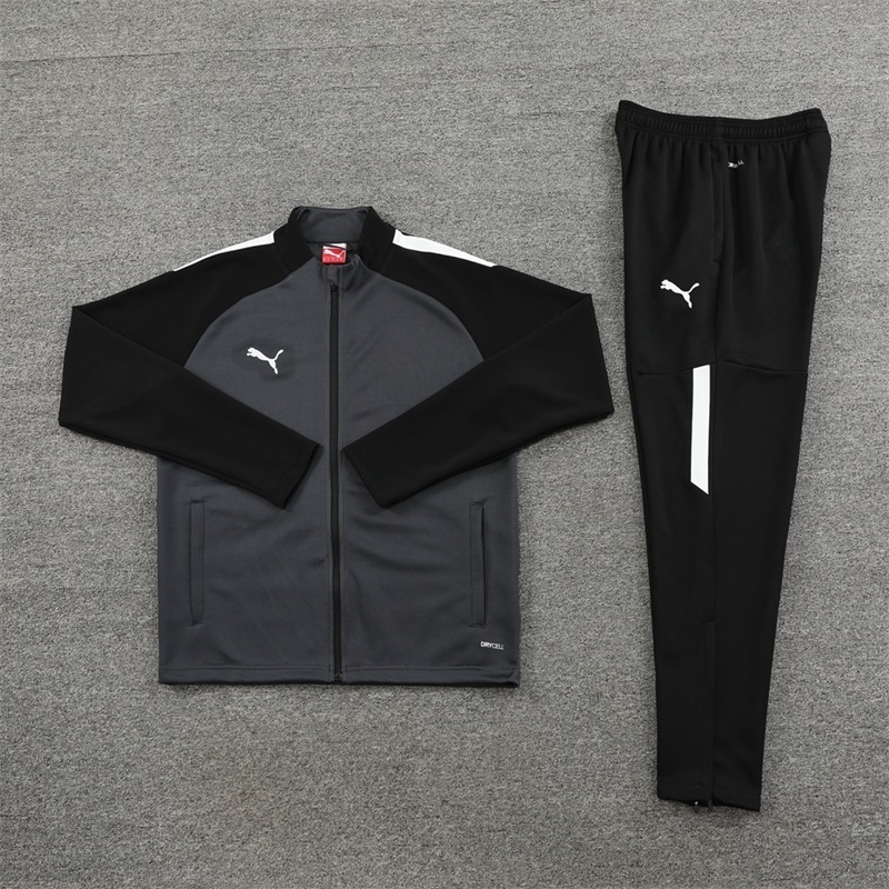 Black Gray Jacket Set Winter Long Sleeve Adult Size