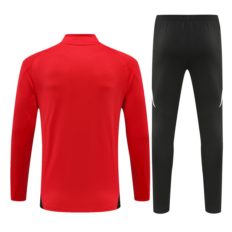 24/25 Manchester United Red Winter Long Sleeve Training Wear Set Kids Size