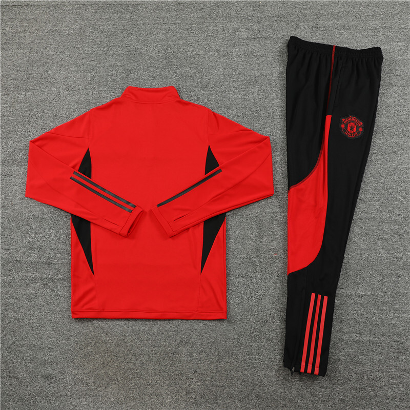 23/24 Manchester United Red Winter Long Sleeve Training Wear Set Kids Size