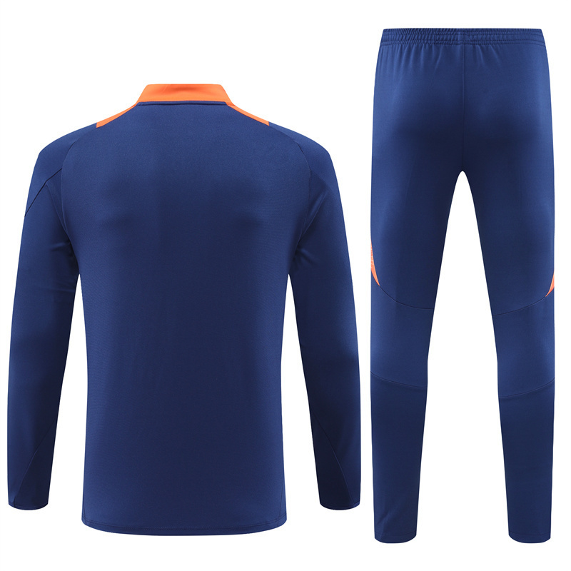 24/25 Manchester United Royal Blue Winter Long Sleeve Training Suit Adult Size