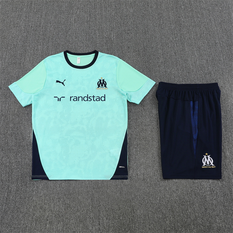 25/26 short-sleeved Marseille Hulan summer training suit Kids size [camouflage style]