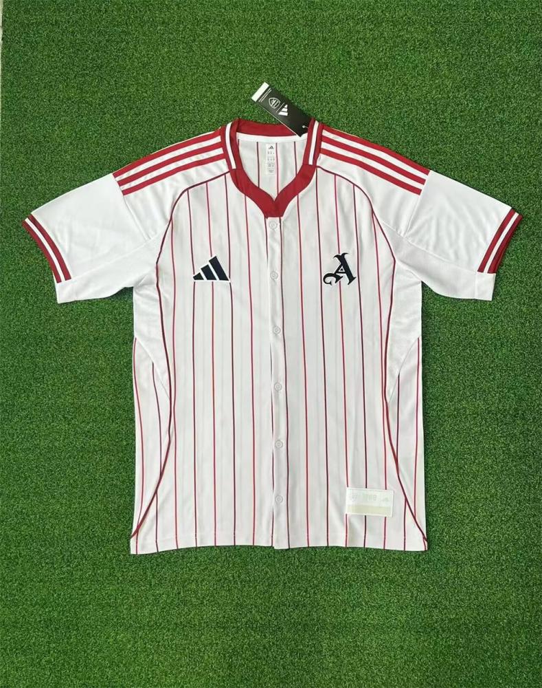 25/26 Arsenal white baseball uniform Jersey