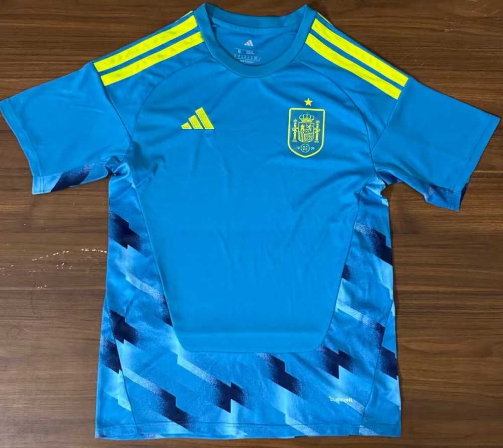 2026 World Cup Spain Blue Goalkeeper Jersey National Team