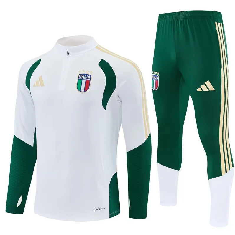2026 World Cup National Team Italy White Winter Long-Sleeved Training Wear Adult Size