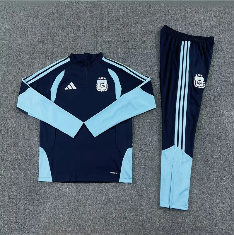 2026 World Cup National Team Argentina Blue Winter Long-Sleeved Training Wear Kids Size