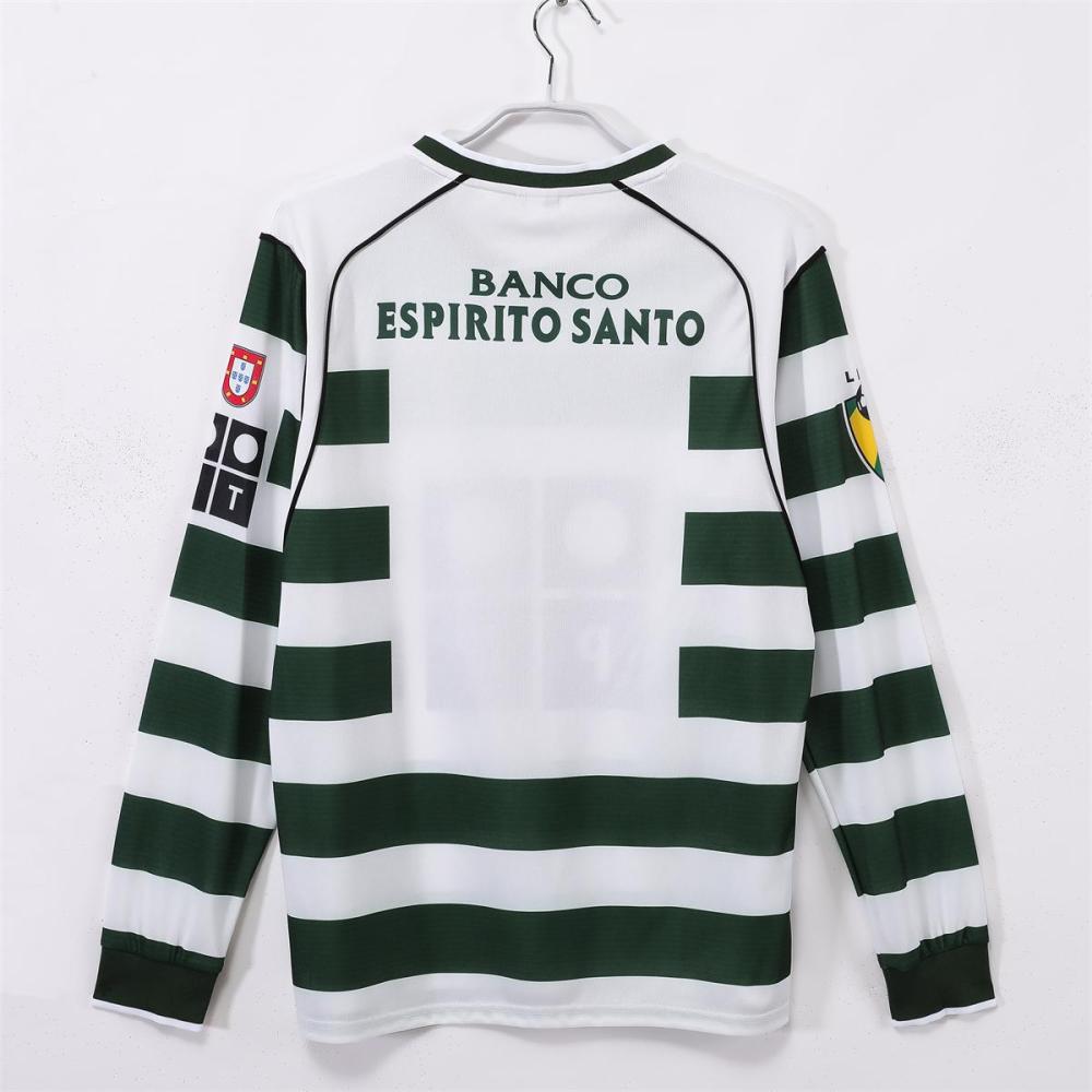 2001/03 Sporting CP Home Retro Jersey Long Sleeves