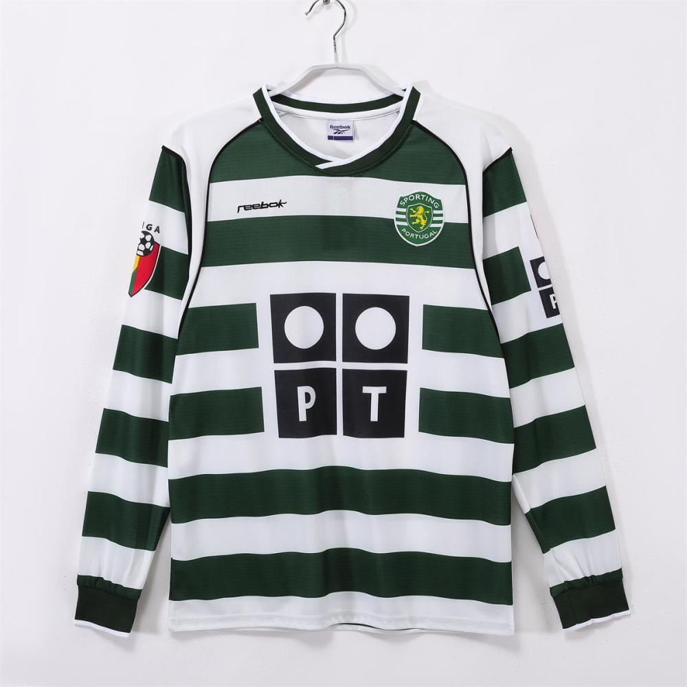 2001/03 Sporting CP Home Retro Jersey Long Sleeves
