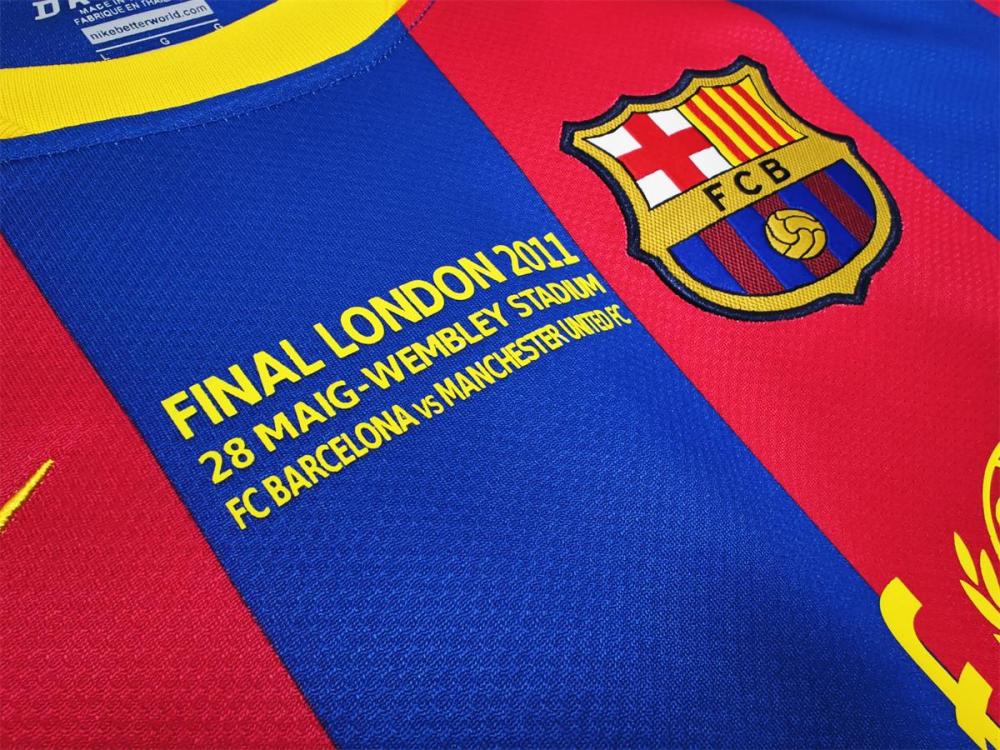 2010/11 Barcelona Home Long Sleeve Retro Jersey （final version）