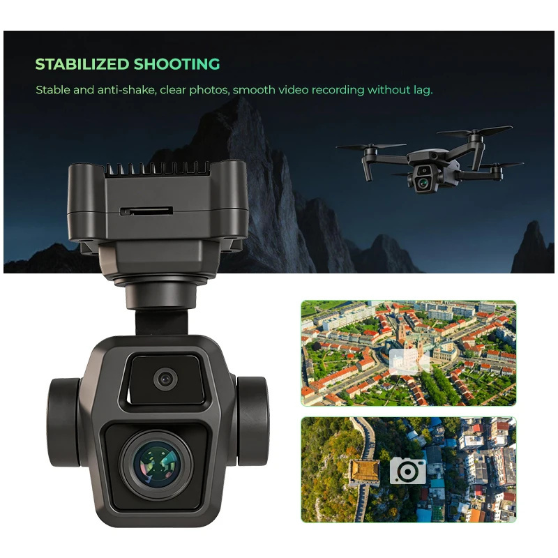 KLW-W1 3-Axis Drone Gimbal Camera | AI Full Color Night Vision 4MP 8X Zoom,XH-Nexus,KLW-W1 3-Axis Drone Gimbal Camera | AI Full-Color Night Vision 4MP 8X