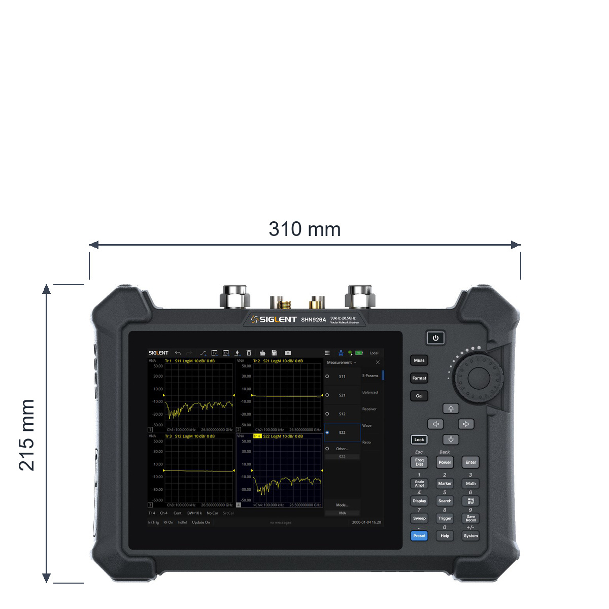 SHN900A Series Handheld Vector Network Analyzer 30 kHz - 26.5 GHz,XH-Nexus,SHN900A Handheld Vector Network Analyzer 30 kHz-26.5 GHz | Portable 2-Port VNA