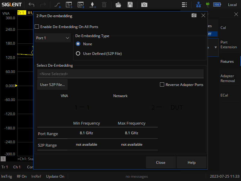 Embedding and de-embedding