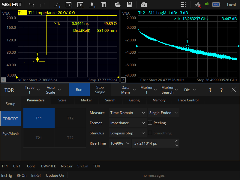 Enhanced time-domain analysis / TDR (SHN900-TDR option)