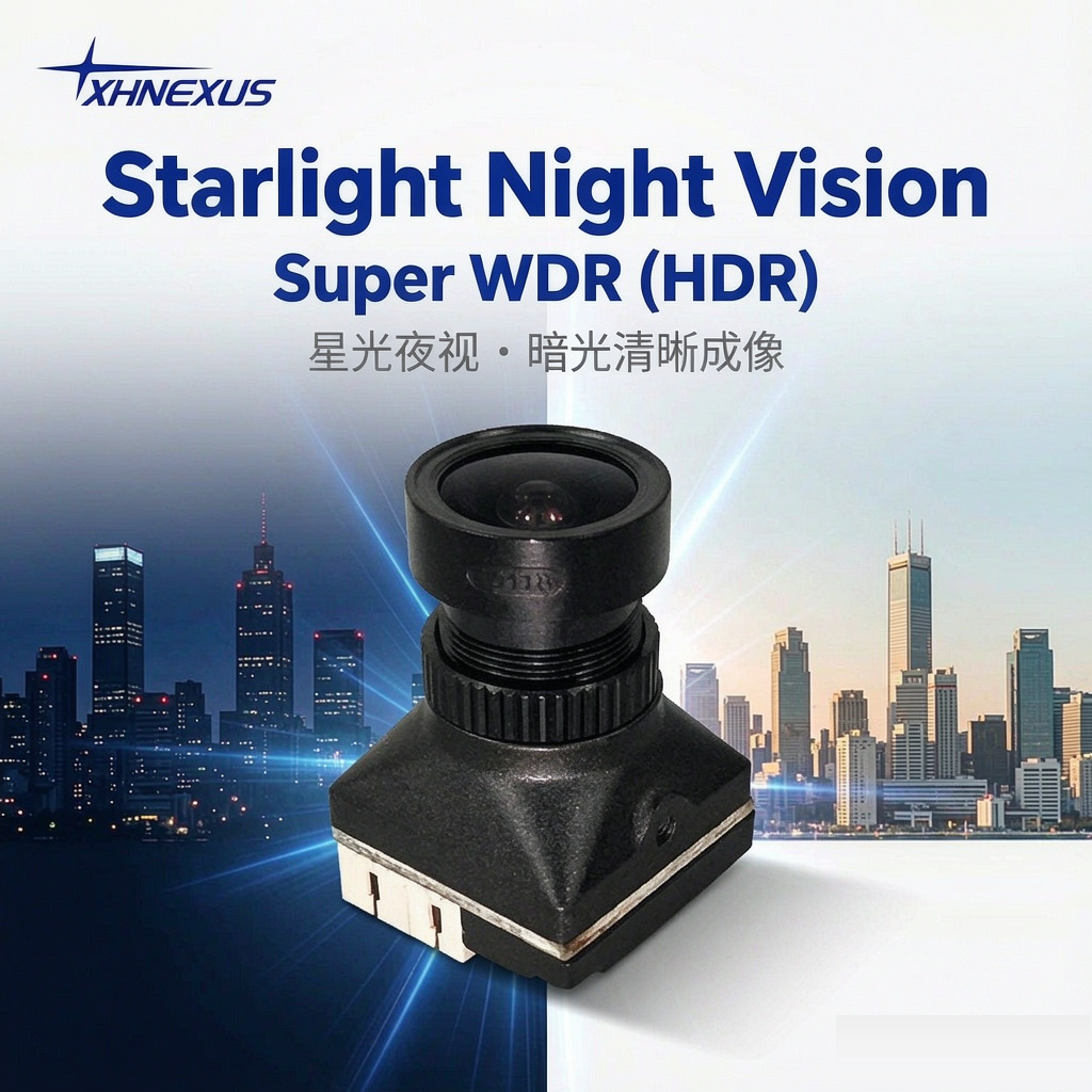 XH-18 1200TVL FPV 摄像头 — 1/1.8英寸星光级传感器，超宽动态，19×19mm，8.8g,XH-Nexus,XH-18 1200TVL FPV 摄像头 | 1/1.8英寸星光级 超宽动态 8.8g