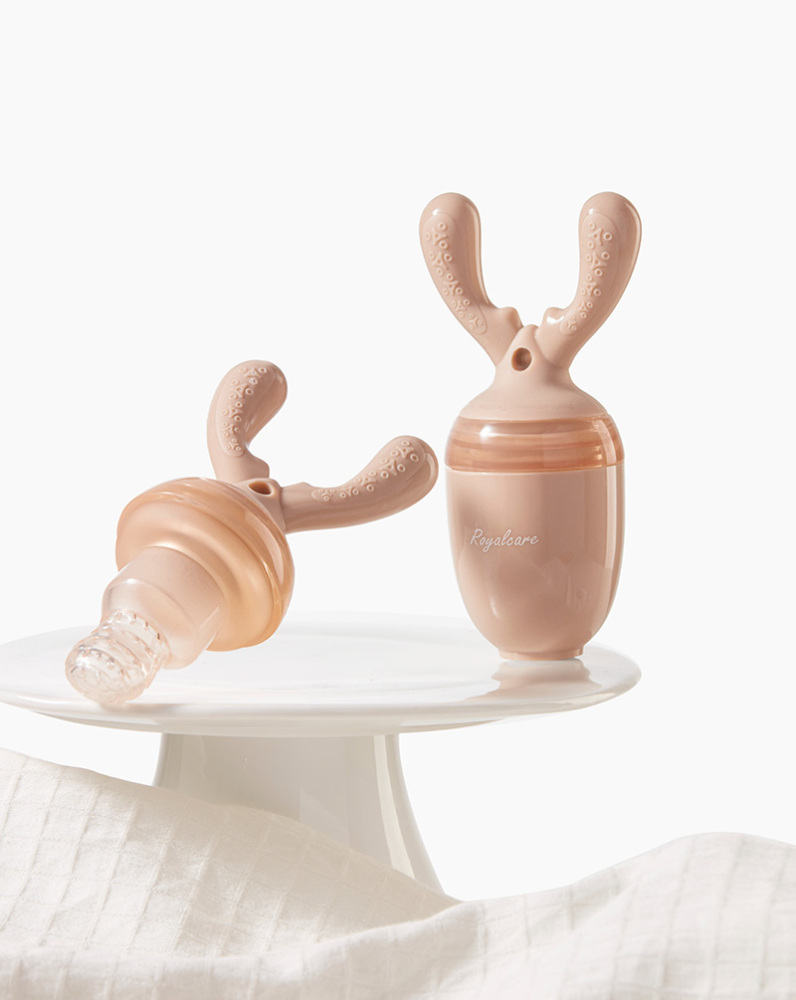 Royalcare Silicone Fruit Feeder Teether in Whale & Deer Designs for Babies 6+ Months