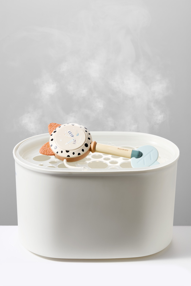 Royalcare Newborn Rattle Gift Box - Visual, Auditory & Grasping Stimulation Toy with Storage