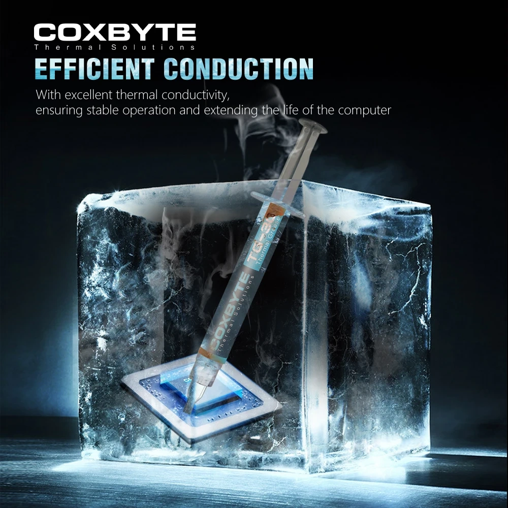 Coxbyte 17.5W/mk Thermal Paste TG-30 2g 4g For CPU GPU Printer HeatSink Cooling Cooler Thermal Compound Silicone Grease
