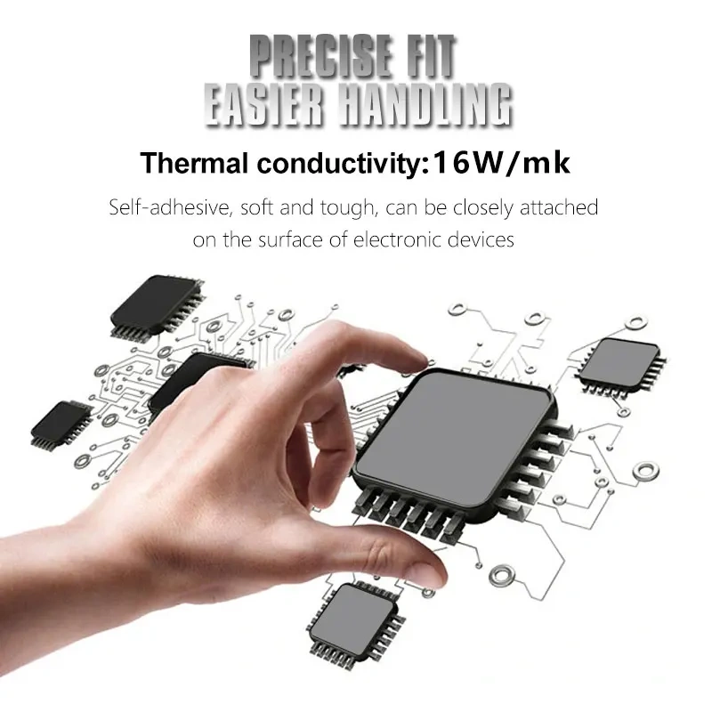 COXBYTE Graphics Card Cooling 16W/MK Thermal Pad Heat Dissipation Silicone Pad CPU/GPU Silicone Grease Cooling Pad