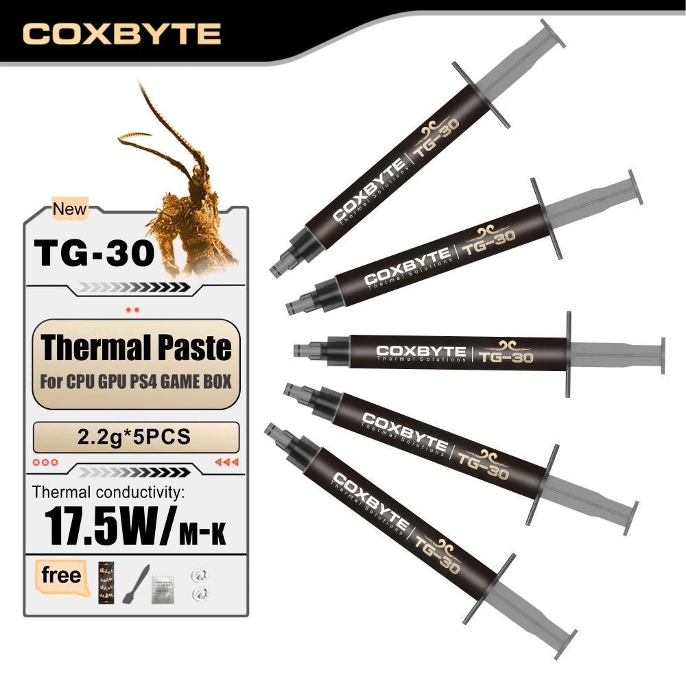 Coxbyte TG-30 2.2g Thermal Paste Thermal Conductive Silicone Grease For Notebook Graphics CPU GPU Cooling Fan Chips