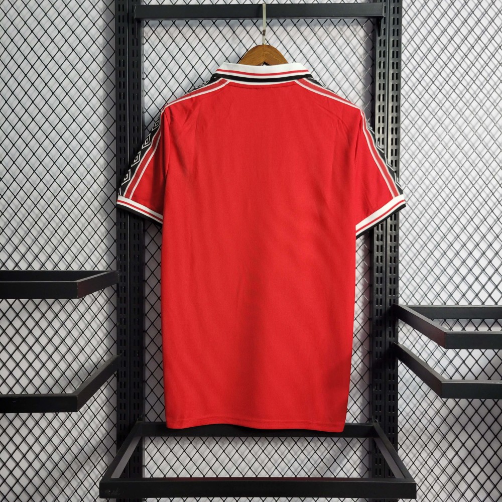 1998-2000 Retro Manchester United Home Football Shirt 1:1 Thai Quality