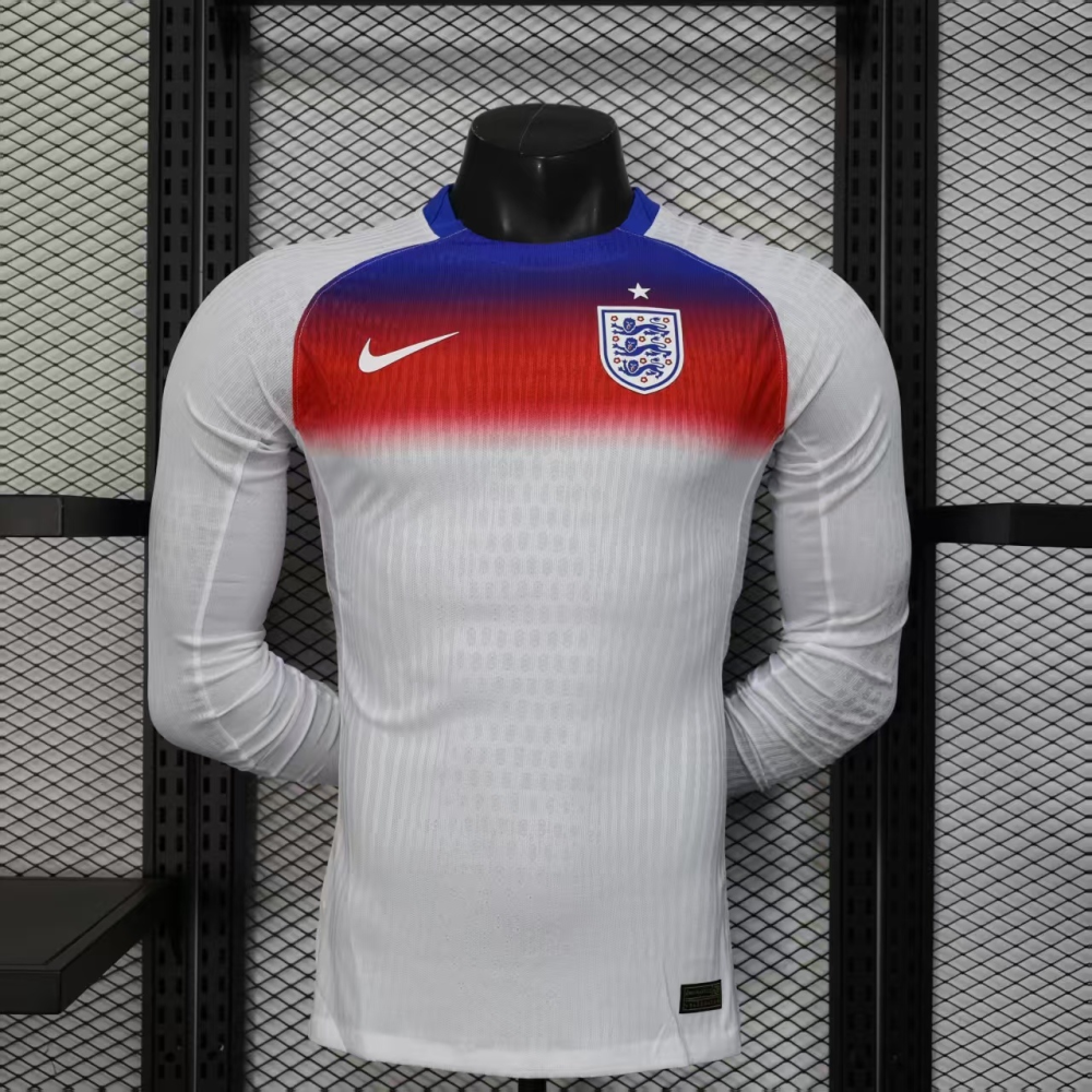 2025-2026 England World Cup Home Long Sleeve Soccer jersey Player version 1:1  China Quality