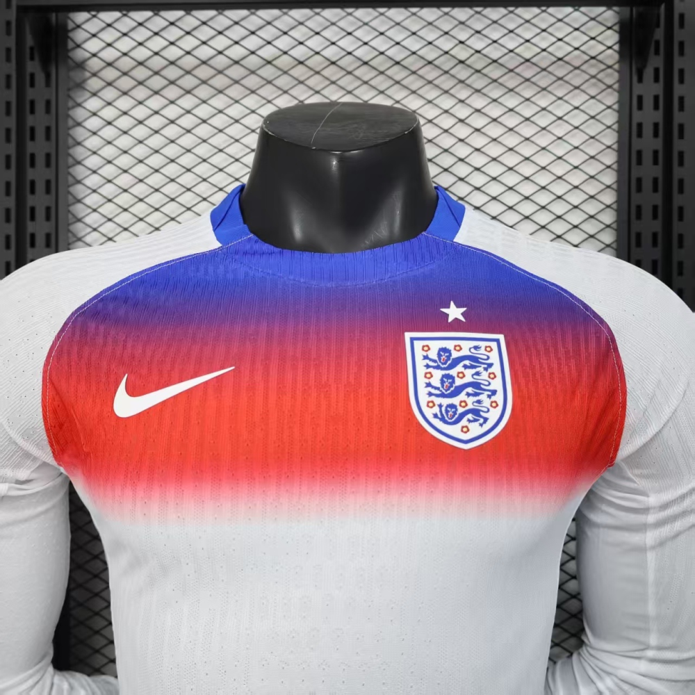 2025-2026 England World Cup Home Long Sleeve Soccer jersey Player version 1:1  China Quality