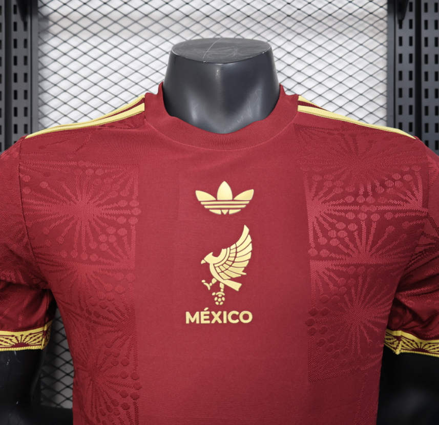 2025-2026 Mexico Red Gold Jersey Player Version 1:1  China Quality
