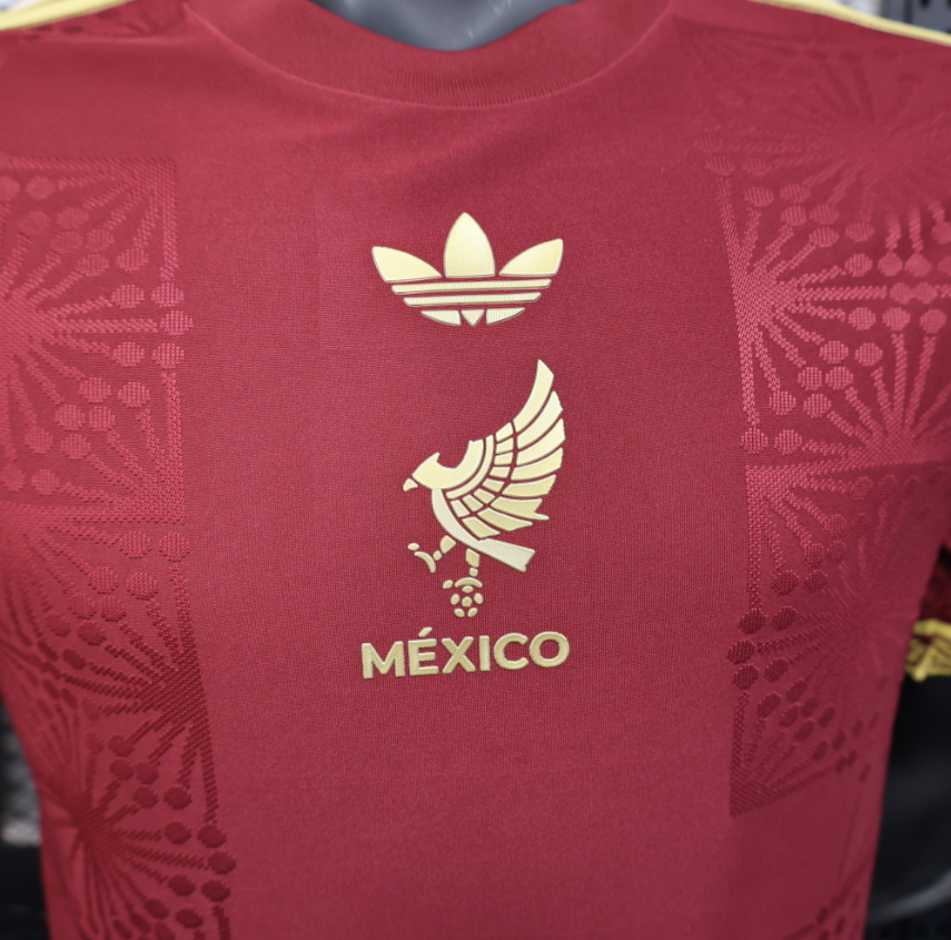 2025-2026 Mexico Red Gold Jersey Player Version 1:1  China Quality