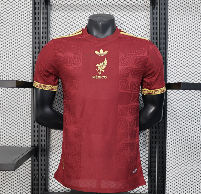 2025-2026 Mexico Red Gold Jersey Player Version 1:1  China Quality