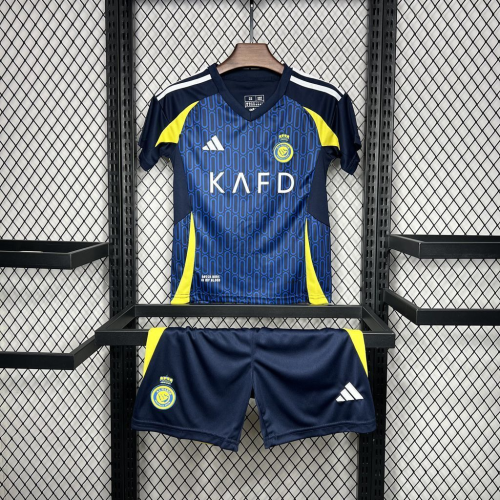 2024-2025 Al Nassr Club Away Kids Football Jersey Fan edition 1:1 China Quality