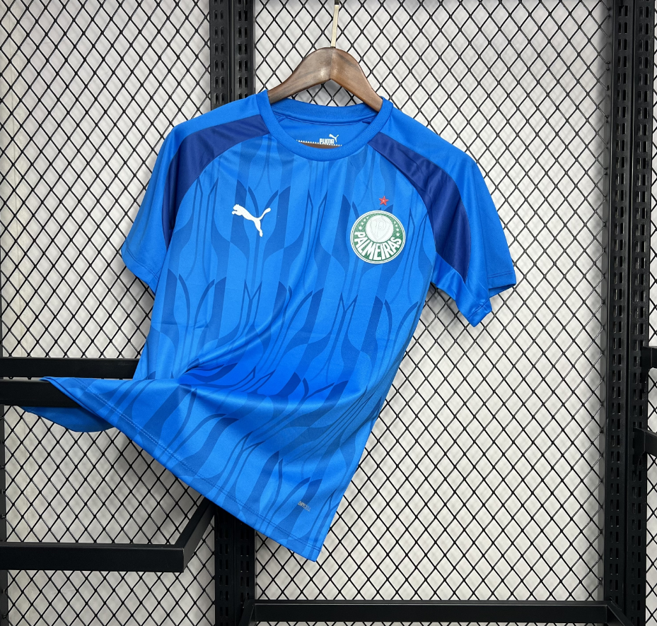 2025-2026 Palmeiras Club Mens Blue Pre-Match Training Jersey Fan version 1:1 China Quality
