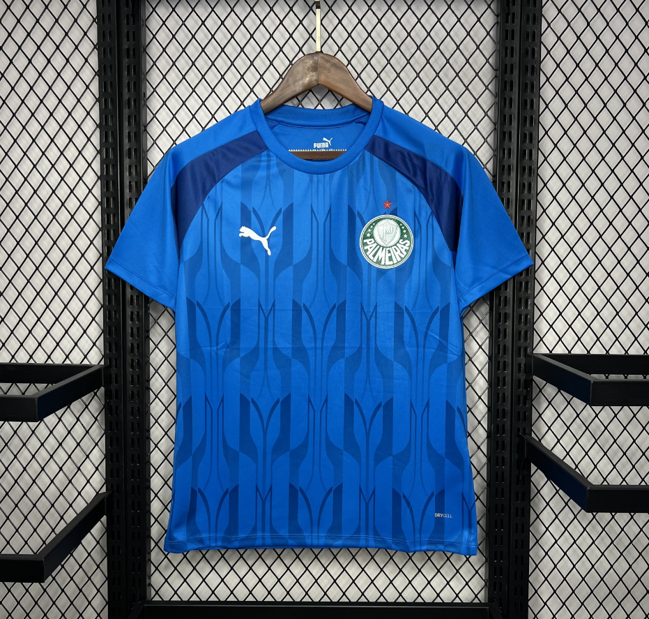 2025-2026 Palmeiras Club Mens Blue Pre-Match Training Jersey Fan version 1:1 China Quality
