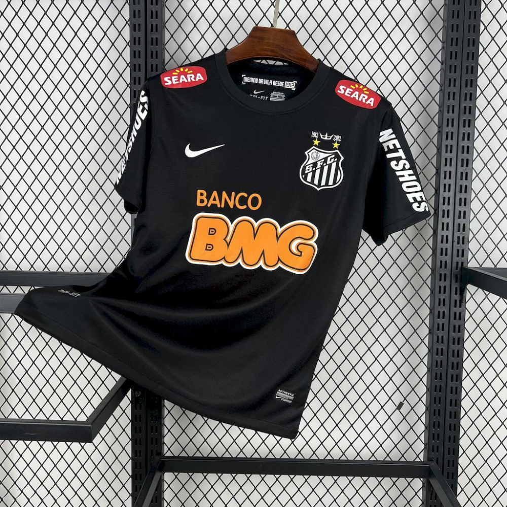 2011-2012 Santos Club Retro Black Jersey Football Shirt 1:1 China Quality