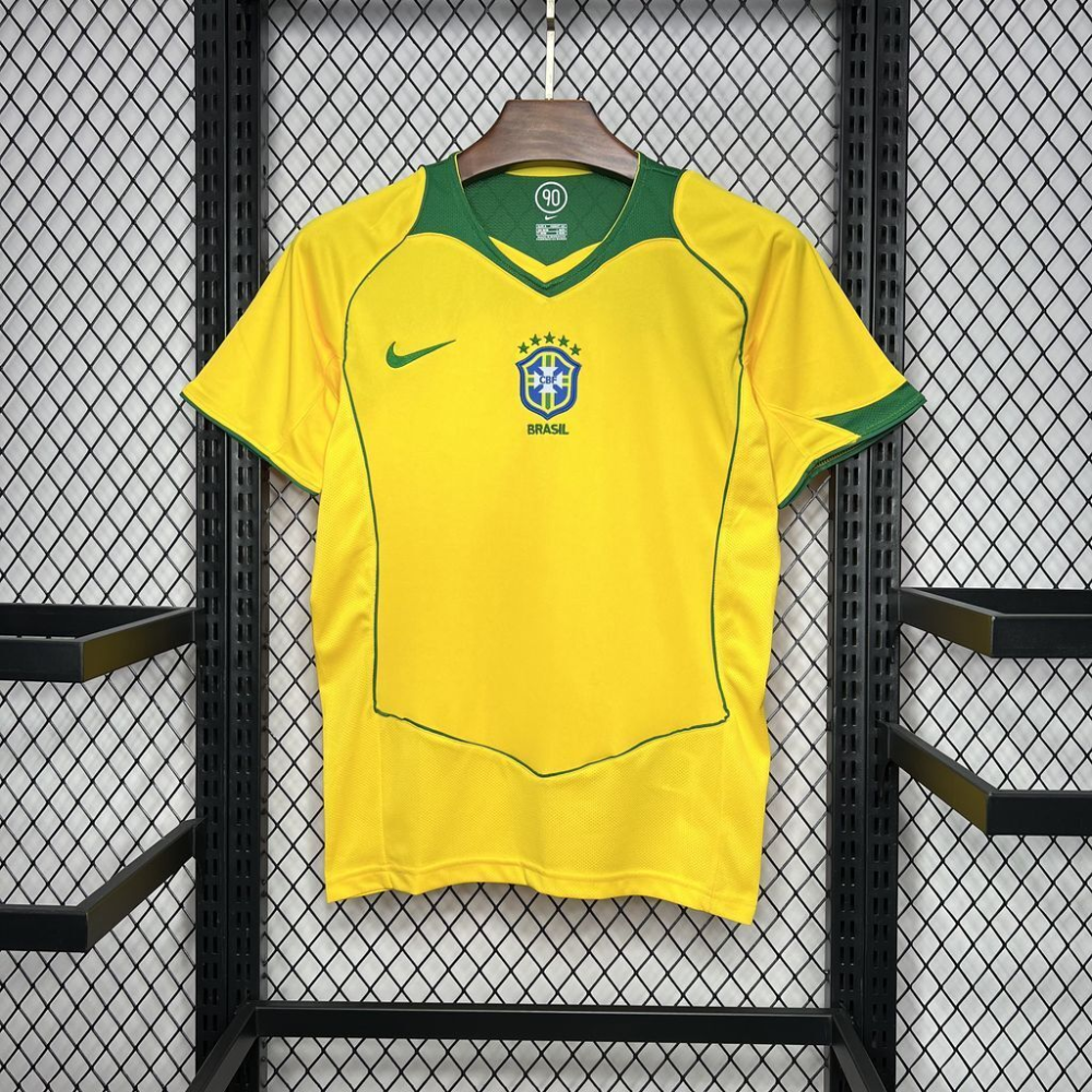 2004 Brazil Retro Home Football jersey Fan edition 1:1 China Quality